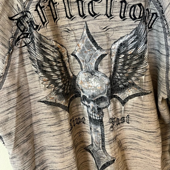 Affliction Reversible Pullover with Hood Size XXL - Picture 10 of 12